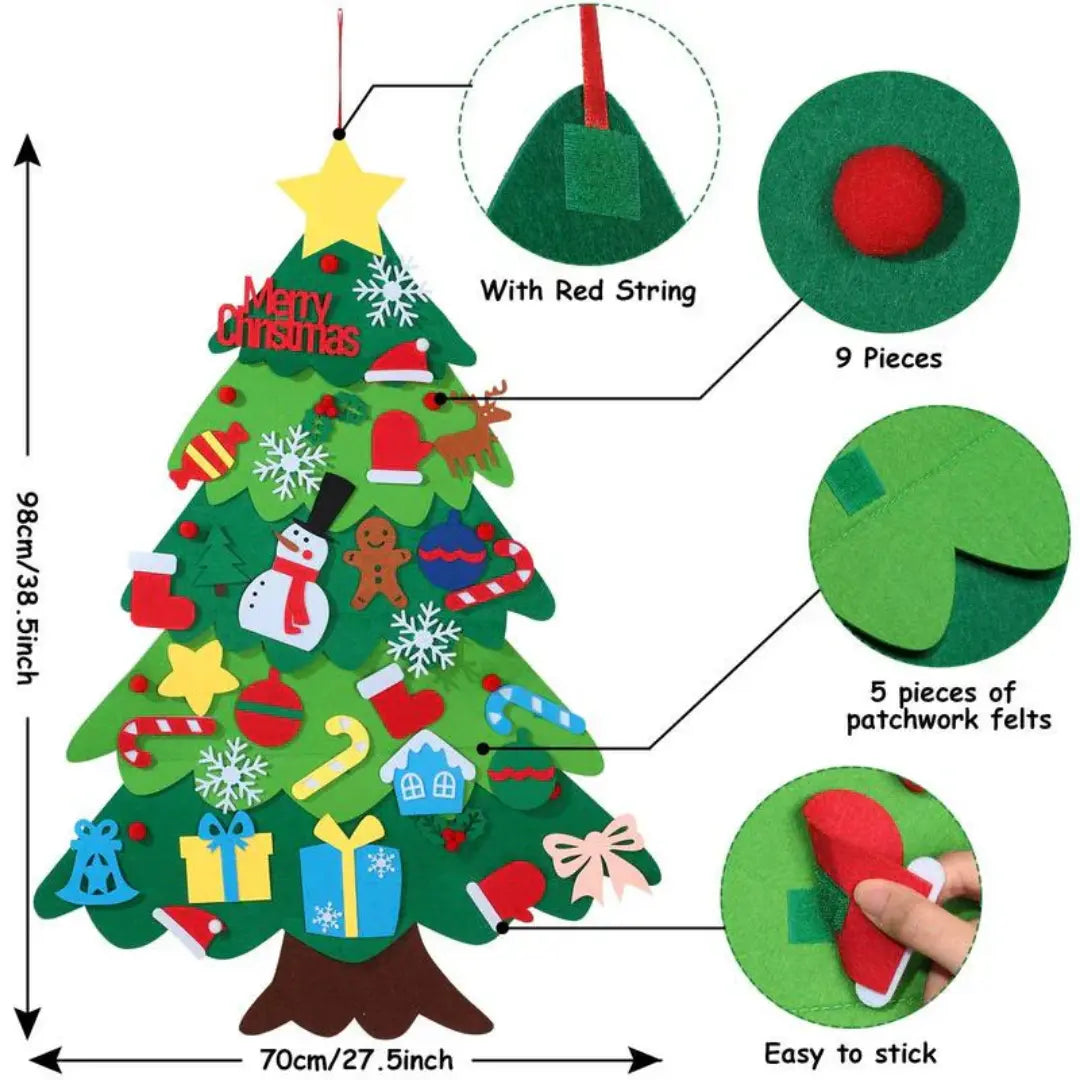 KiddoTree - Felt Christmas Tree For Kids