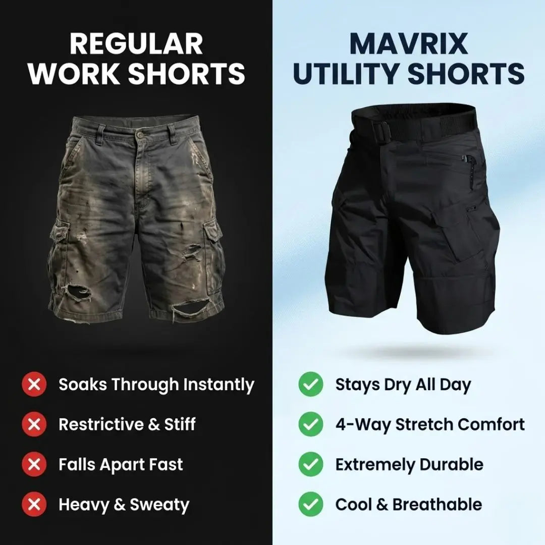 Mavrix - Waterproof Ultra Comfort Utility Shorts (BUY 1 GET 2 FREE)