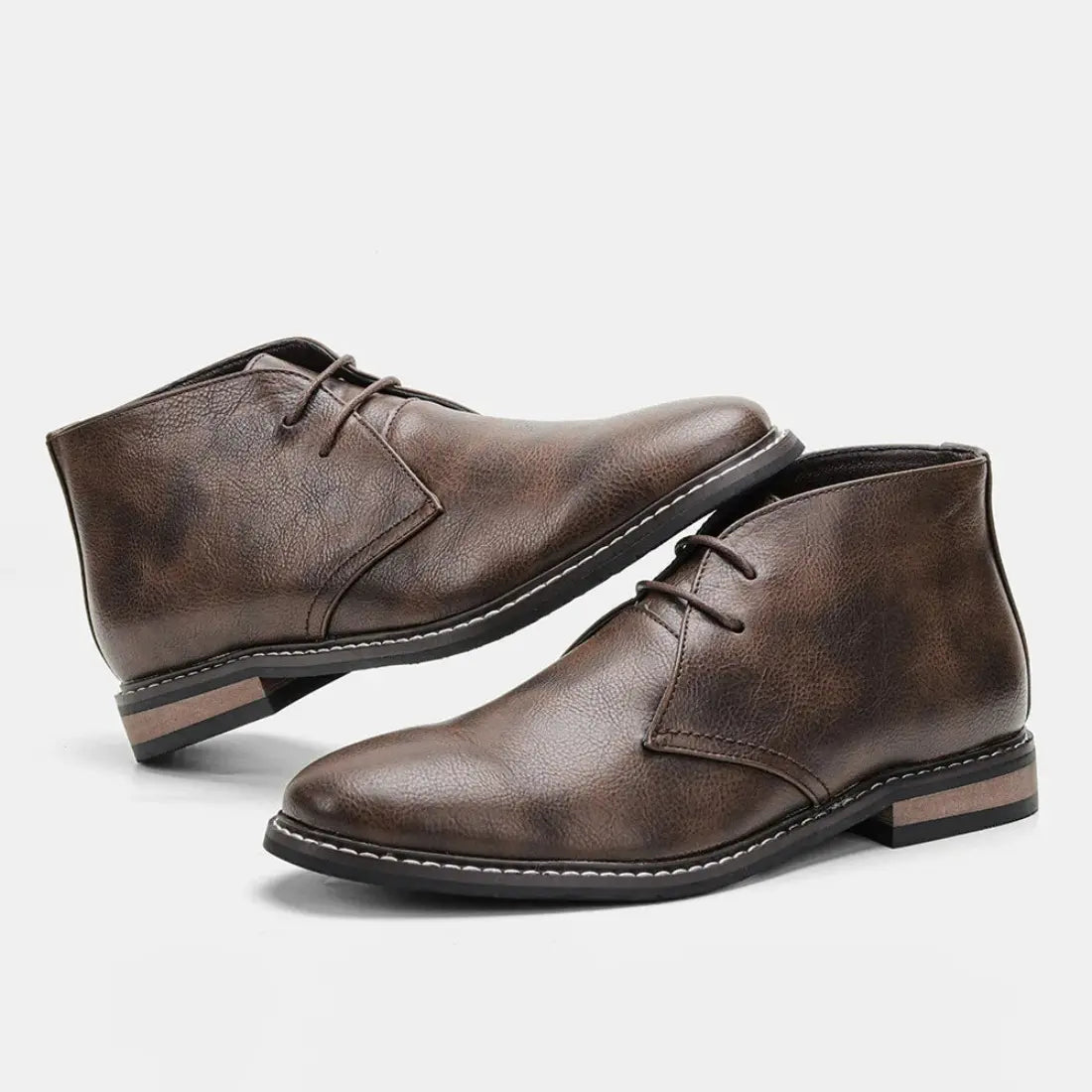 Botas Desert Clásicas de Piel - Cuero genuino con costuras reforzadas y suela antideslizante