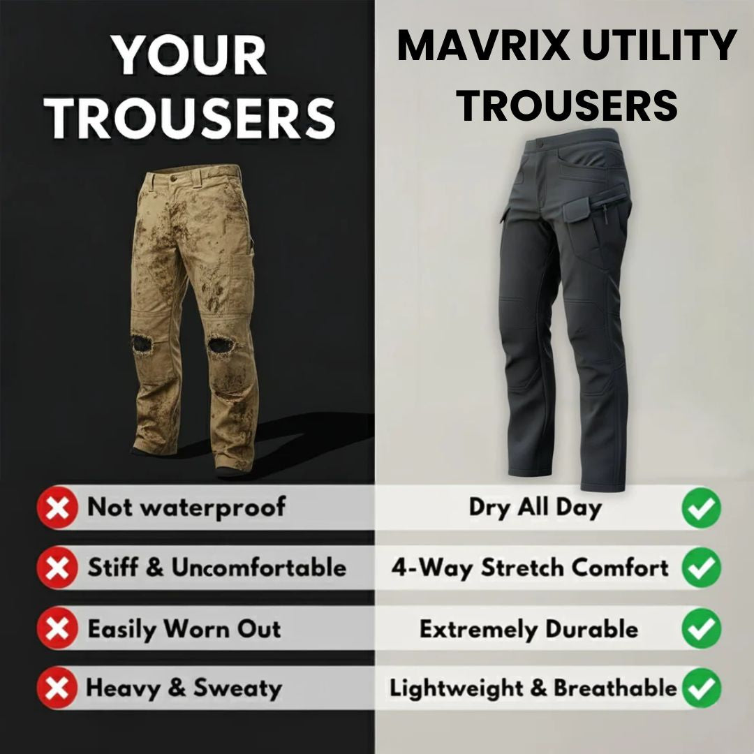 Movrix - Ultra-Light Waterproof Utility Trousers (BUY 1 GET 2 FREE)